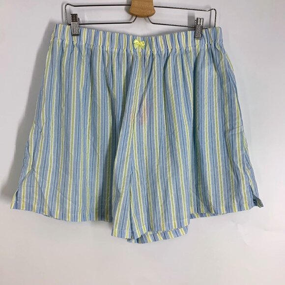 Cider Women's Striped Elastic Waist Bowknot Elastic Waist Shorts Size 1XL NWT - Picture 1 of 13